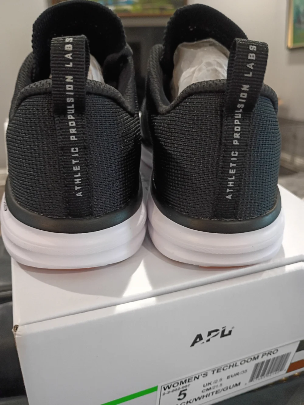 APL Pro Lululemon Women's Black Knit Athletic Sneakers Size 5 New